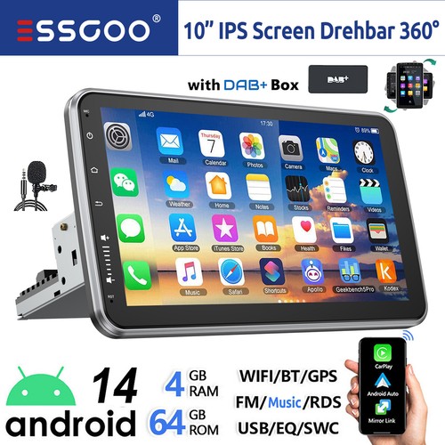 Dab 64gb android 14 carplay - android,